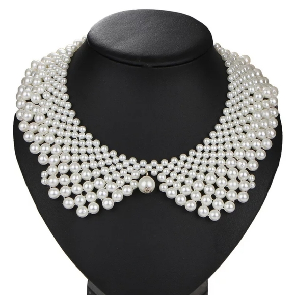 Colar Necklace Jewelry - Pearly Beaded Colar Necklace